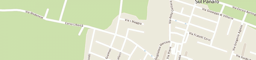 Mappa della impresa degli esposti andrea a SAN CESARIO SUL PANARO