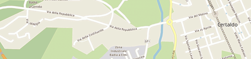 Mappa della impresa dld carpenterie metalliche di lupi mauro di maggio francesco e c a GAMBASSI TERME