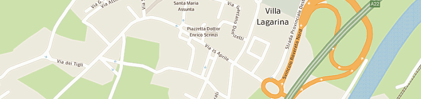 Mappa della impresa broseghini maurizio a VILLA LAGARINA