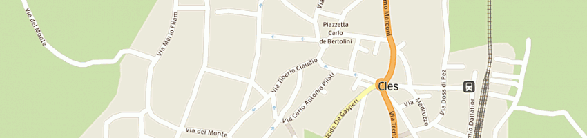 Mappa della impresa euromontaggi di bentivoglio giulio e c (snc) a CLES