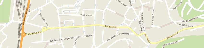 Mappa della impresa tonelli franco (sas) a ROVERETO