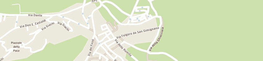 Mappa della impresa ristorante antica trattoria viola s fina di falossi marco e c snc a SAN GIMIGNANO
