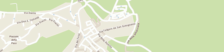 Mappa della impresa il pispolo di tinacci a SAN GIMIGNANO