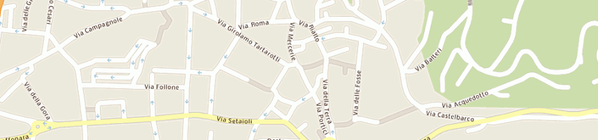 Mappa della impresa barbara a ROVERETO