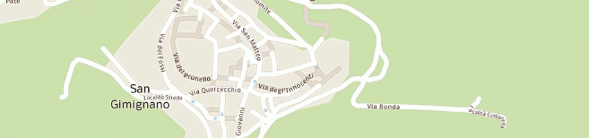 Mappa della impresa osteria del carcere a SAN GIMIGNANO