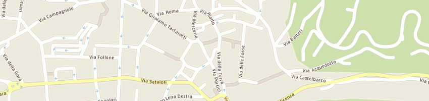 Mappa della impresa studio loto 2000 di tomasini aldo e c a ROVERETO