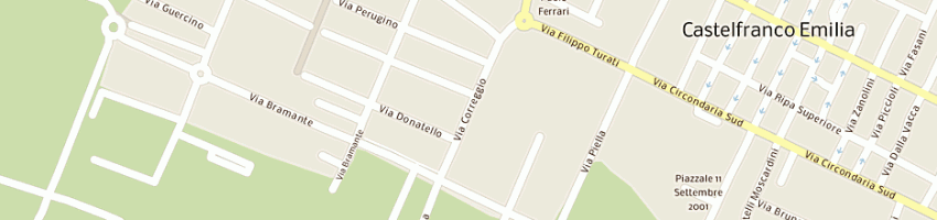 Mappa della impresa trevisi giorgio a CASTELFRANCO EMILIA