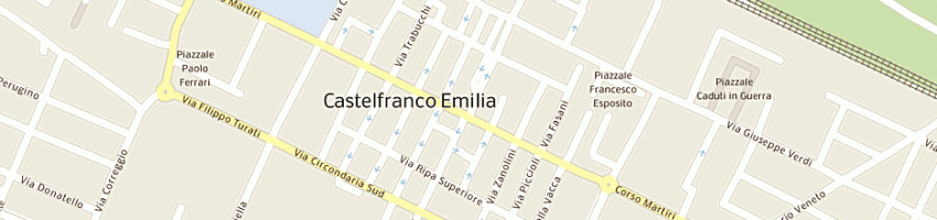 Mappa della impresa ottani luciano a CASTELFRANCO EMILIA