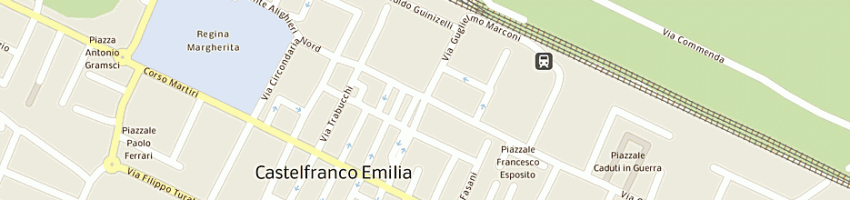 Mappa della impresa camera confederale del lavoro a CASTELFRANCO EMILIA