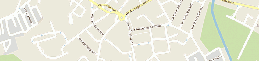 Mappa della impresa merceria nesti sas a POGGIO A CAIANO