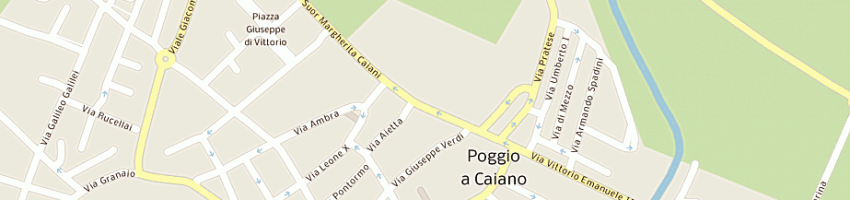 Mappa della impresa comune poggio a caiano a POGGIO A CAIANO