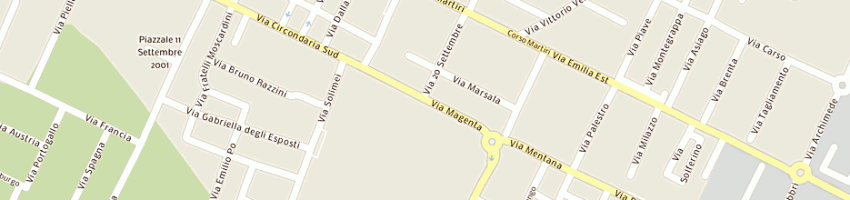 Mappa della impresa fazzini buda giovanna maria a CASTELFRANCO EMILIA