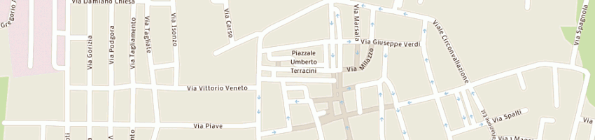 Mappa della impresa gelateria base 3 di mariani giuseppe e c snc a MIRANDOLA