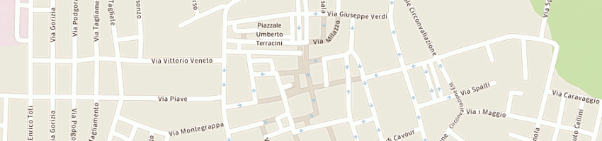 Mappa della impresa centro verde (snc) a MIRANDOLA