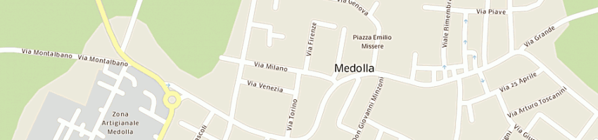 Mappa della impresa cleaning service soc coop a MEDOLLA