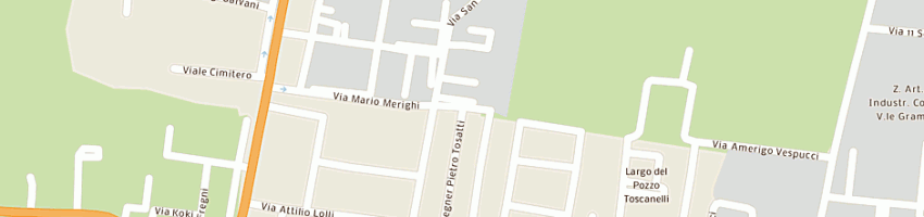Mappa della impresa campi luca a MIRANDOLA