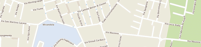 Mappa della impresa pubblicita' vanni snc a MIRANDOLA
