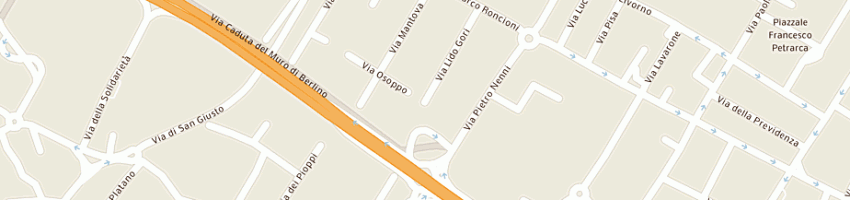 Mappa della impresa flash moda diffusione srl a PRATO