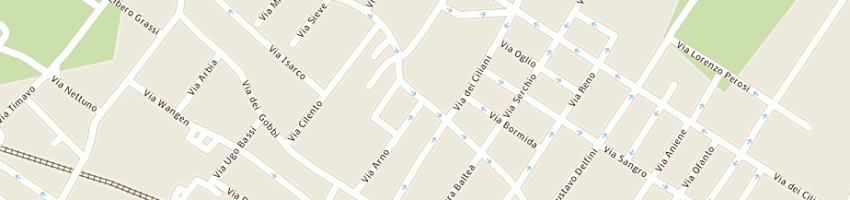 Mappa della impresa baccini lorenza a PRATO
