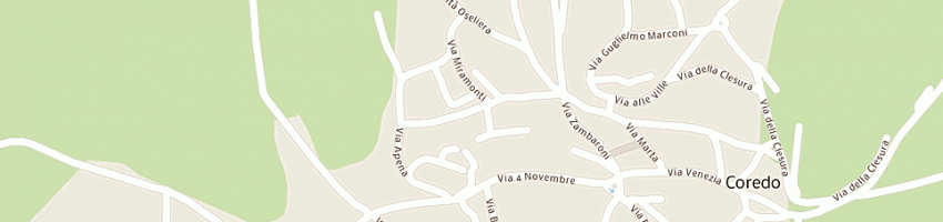 Mappa della impresa panificio ramponi bruno snc di ramponi adriano e sergio a COREDO
