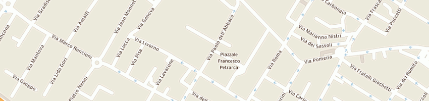 Mappa della impresa planeta de futsal di pacini valentina a PRATO