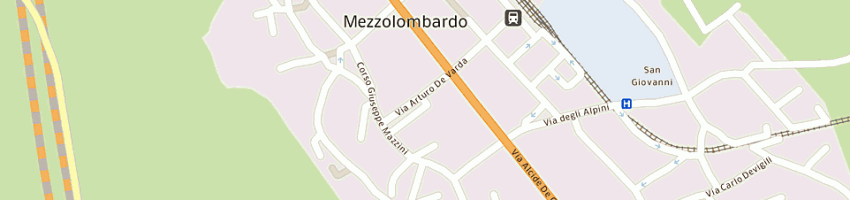 Mappa della impresa studio assocoato dott farina m e dottssa murari a a MEZZOLOMBARDO