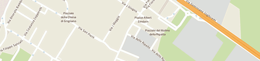 Mappa della impresa archinucci gino a PRATO