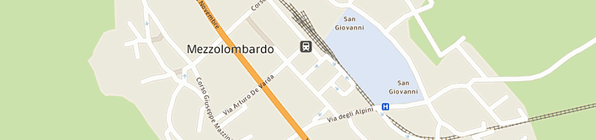 Mappa della impresa poste italiane spa a MEZZOLOMBARDO