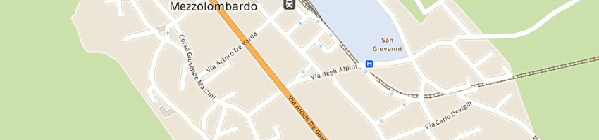 Mappa della impresa guardia di finanza a MEZZOLOMBARDO