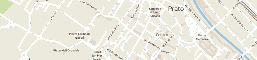 Mappa della impresa bar la posta di tesco sergio e c - sas- a PRATO