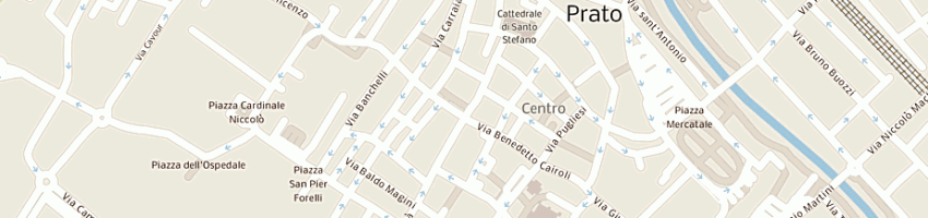 Mappa della impresa edicola santini di elvira fantoni e eleonora santini snc a PRATO