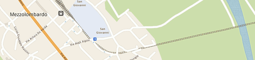 Mappa della impresa studio tecnico martinatti antonio a MEZZOLOMBARDO