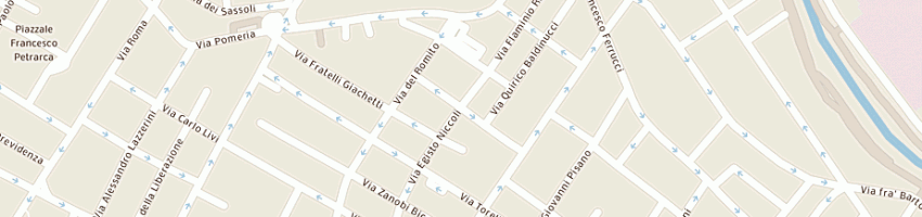 Mappa della impresa ricci sandra a PRATO