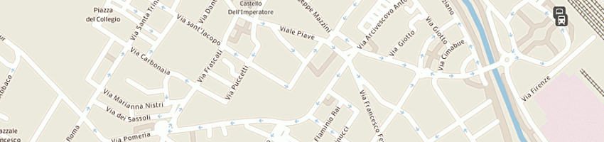 Mappa della impresa pizza express di stingo pasquale a PRATO