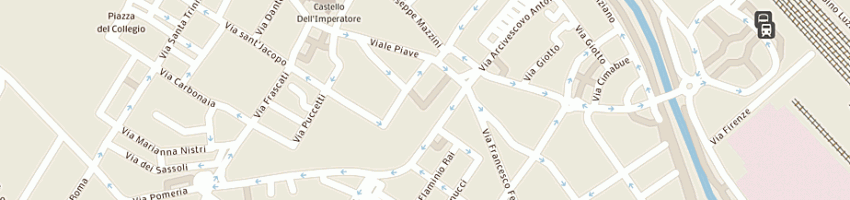 Mappa della impresa albergo il giglio a PRATO