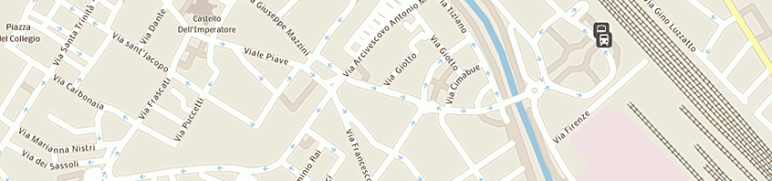 Mappa della impresa compagnia assicuratrice unipol (spa) a PRATO