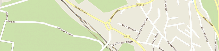 Mappa della impresa ristorante posta a TRENTO