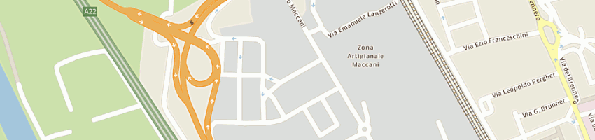 Mappa della impresa francesco ambrosi e c srl a TRENTO