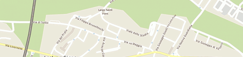 Mappa della impresa bar le mura sas di fanfani tiziana e c a LASTRA A SIGNA