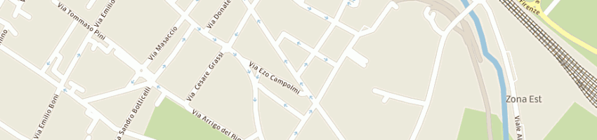 Mappa della impresa hair center di chisari maria isabella a PRATO