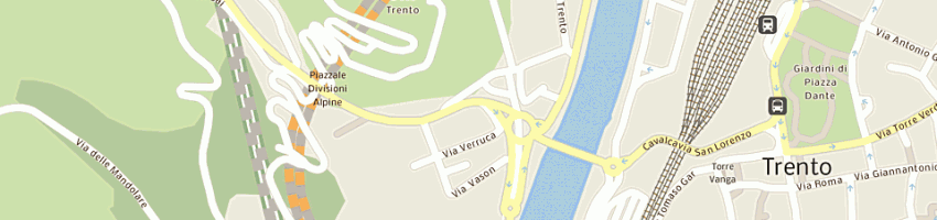 Mappa della impresa centro estetica healthy center a TRENTO
