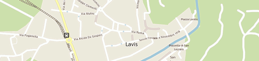 Mappa della impresa ristorante pizzeria corona due a LAVIS