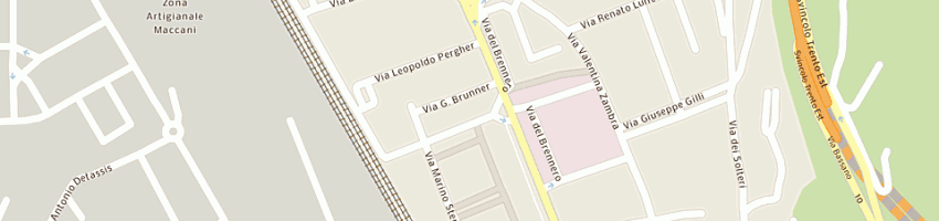 Mappa della impresa moncher edgardo a TRENTO