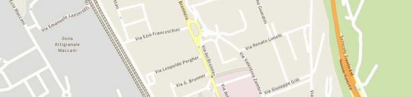 Mappa della impresa mercato della scarpa a TRENTO