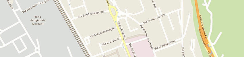 Mappa della impresa la tecnica (snc) a TRENTO