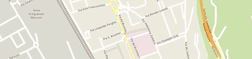 Mappa della impresa tanitendaggi di tani dr lorenzo e c sas a TRENTO