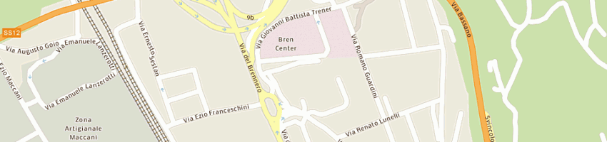 Mappa della impresa rigato a TRENTO