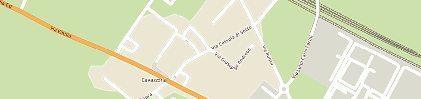 Mappa della impresa tasini manuele a CASTELFRANCO EMILIA