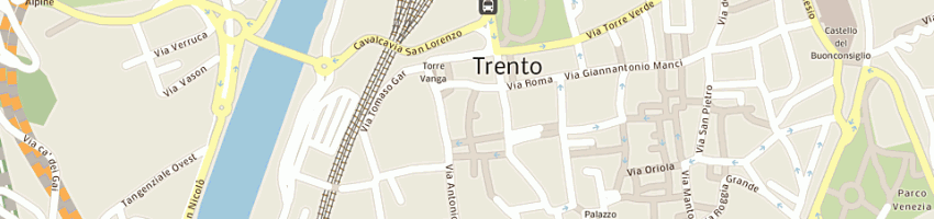 Mappa della impresa zanella mario e c sas a TRENTO