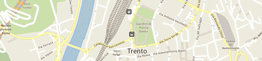 Mappa della impresa wega self service a TRENTO
